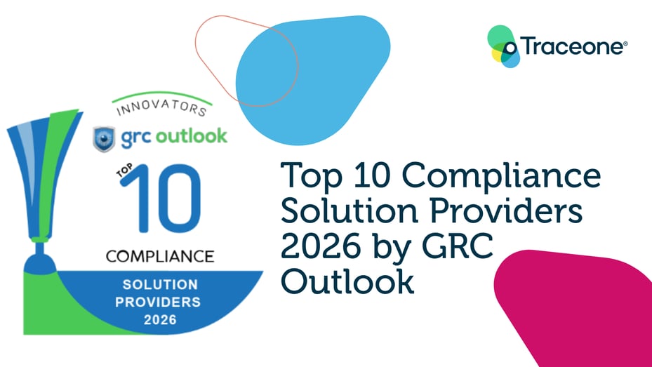 Trace One Named a Top 10 Compliance Solution Provider 2026 by GRC Outlook for AI-Powered Regulatory Compliance 
