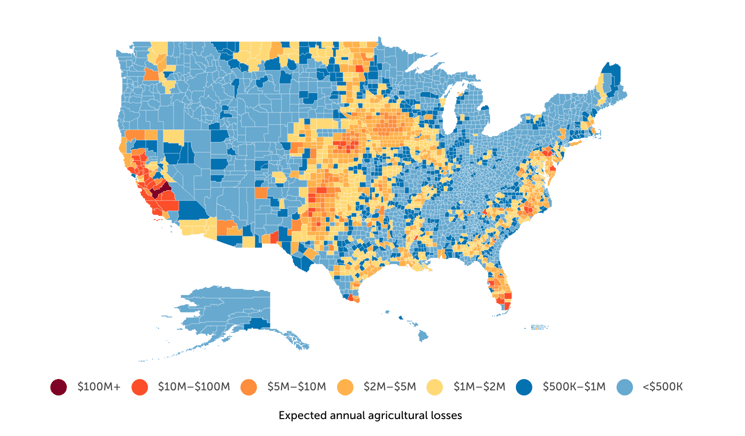 Chart2_Expected Annual Agricultural Losses by County