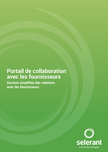 Couverture de la fiche de données sur le portail de collaboration avec les fournisseurs