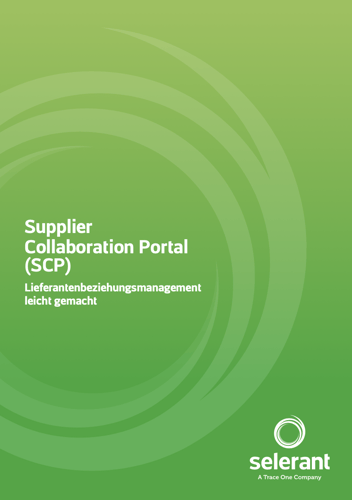 Supplier Collaboration Portal (SCP), Datenblatt Titelseite