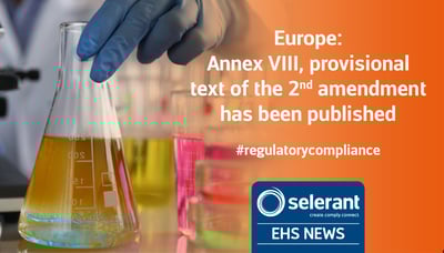 Europe: Annex VIII, provisional text of the 2nd amendment has been published