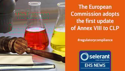 The European Commission adopts  the first update  of Annex VIII to CLP