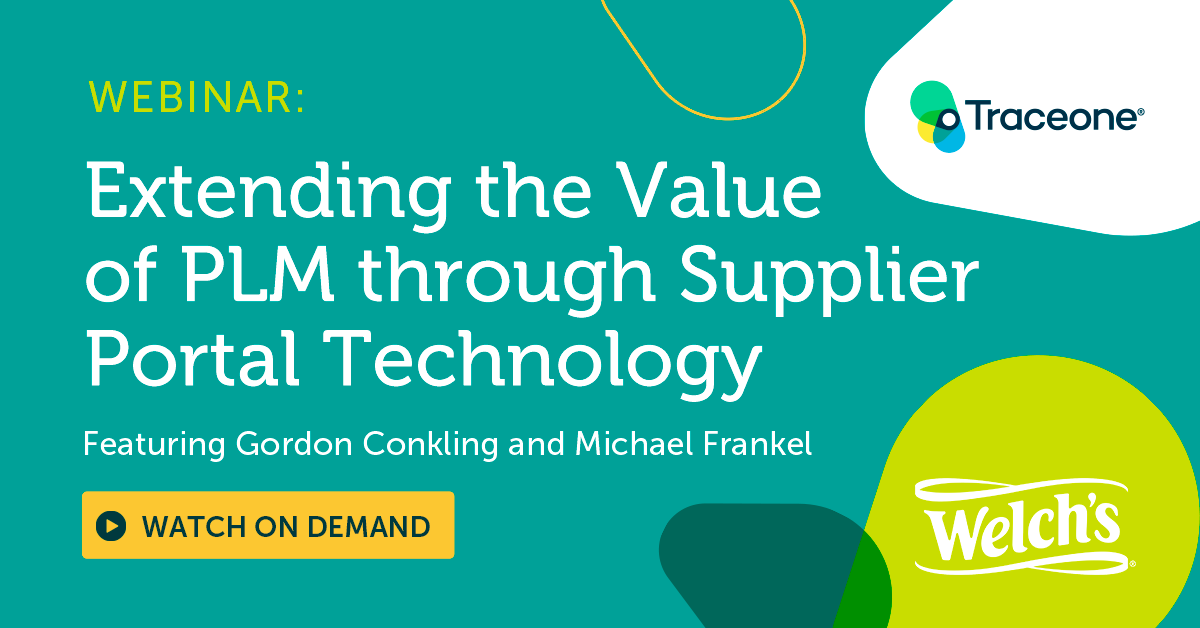 Trace One Devex PLM supplier portal webinar Trace One Devex PLM supplier portal webinar