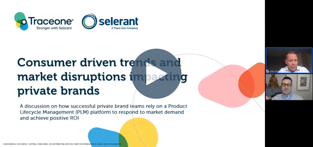 Consumer driven trends and market disruptions impacting private brands webinar screenshot